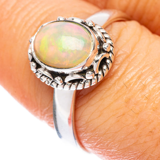 Rare Ethiopian Opal Ring Size 8.75 (925 Sterling Silver) R1915