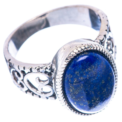 Lapis Lazuli 925 Sterling Silver Ring Size 7.75 (925 Sterling Silver) R5403