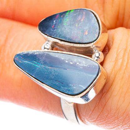 Rare Doublet Opal Ring Size 7 (925 Sterling Silver) R4304