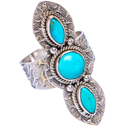 Large Sleeping Beauty Turquoise Ring Size 8 (925 Sterling Silver) R144796