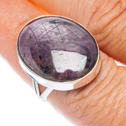 Premium Star Ruby Ring Size 7.5 (.925 Sterling Silver)