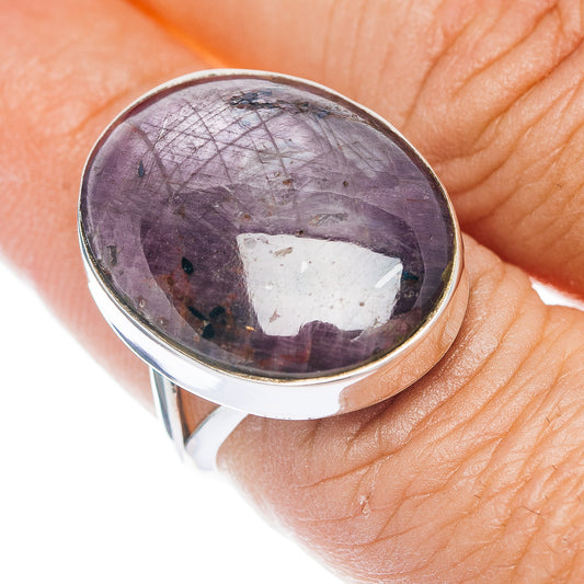 Premium Star Ruby Ring Size 7.5 (.925 Sterling Silver)