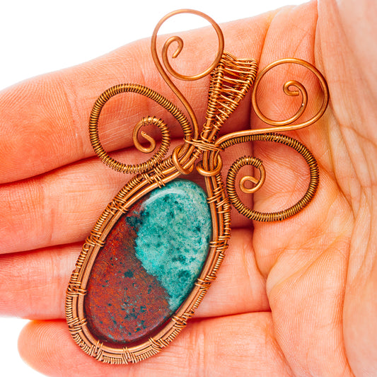Sonora Sunrise Wire Wrap Pendant 2 5/8" (Copper)