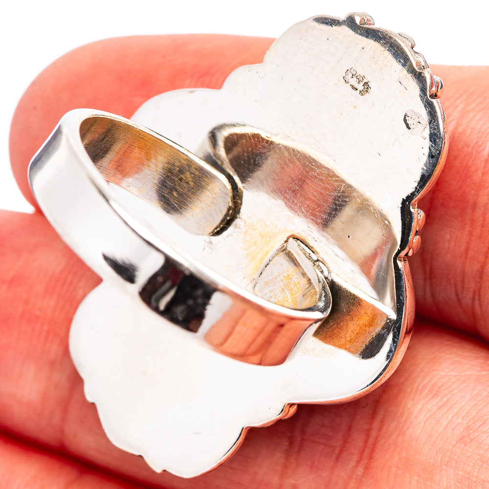 Exclusive Kingman Turquoise Ring Size 8 Adjustable (.925 Sterling Silver)