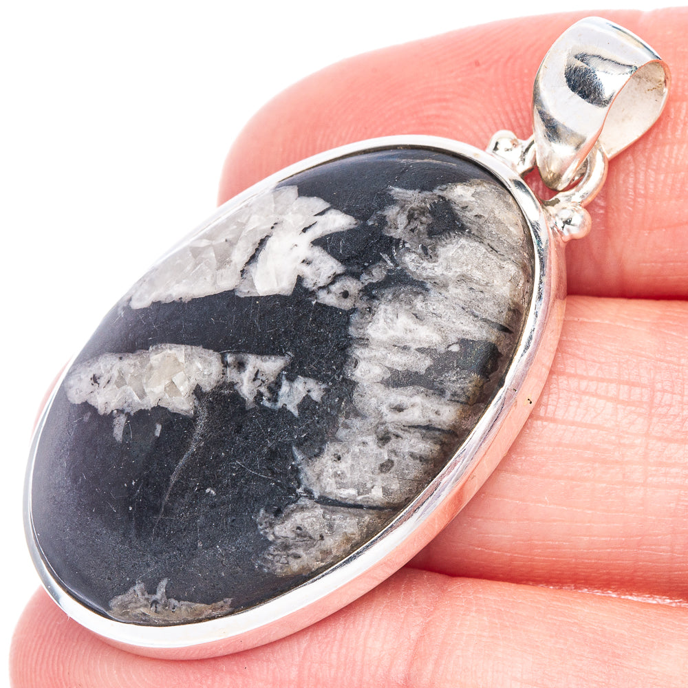 Pinolith Jasper Pendant 1 3/4" (925 Sterling Silver) P40597