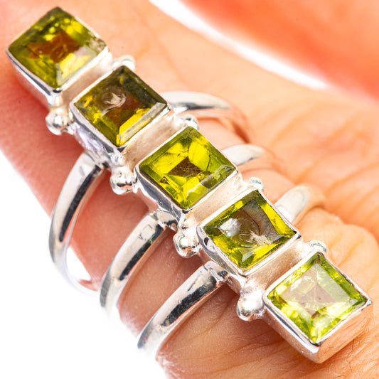Large Peridot Ring Size 5.75 (925 Sterling Silver) RING143344
