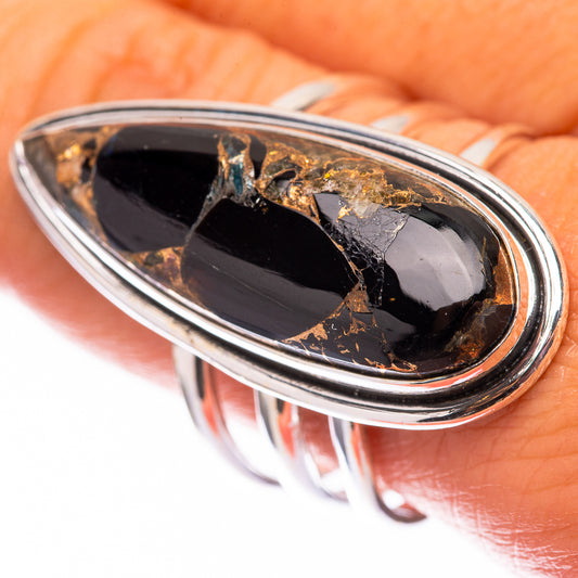 Large Mohave Black Onyx 925 Sterling Silver Ring Size 10.25 (925 Sterling Silver) RING140384