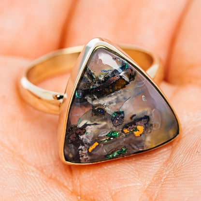 Confetti Chrysocolla Ring Size 7.75 (German Silver)