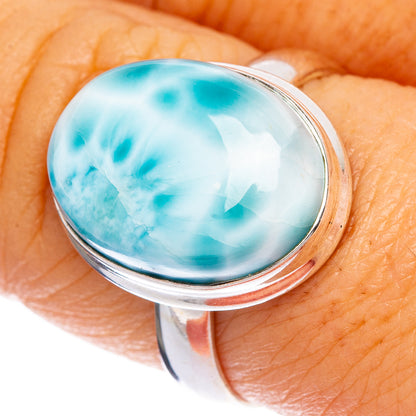 Larimar Ring Size 8 (925 Sterling Silver) R1266
