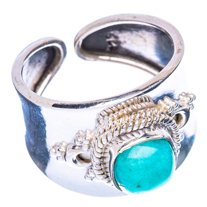 Peruvian Amazonite Ring Size 5 (925 Sterling Silver) R146974
