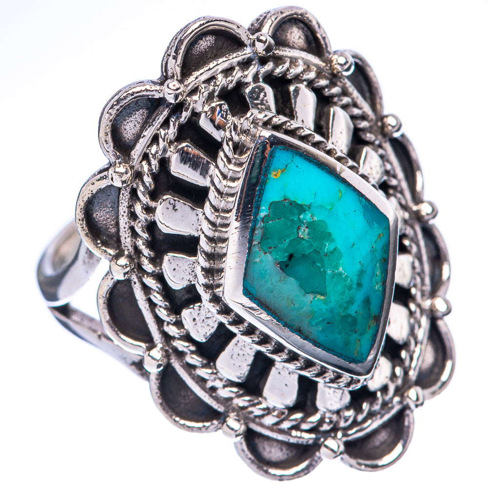 Rare Arizona Turquoise Ring Size 7.75 (925 Sterling Silver) R2176