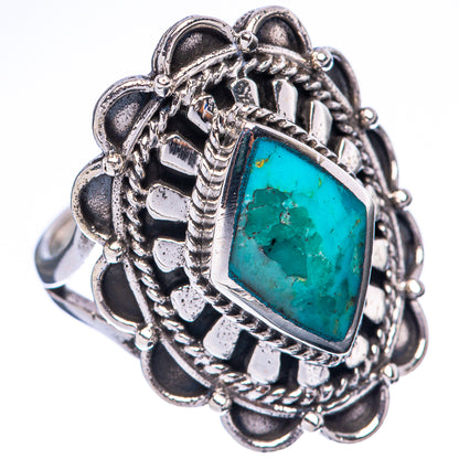 Rare Arizona Turquoise Ring Size 7.75 (925 Sterling Silver) R2176