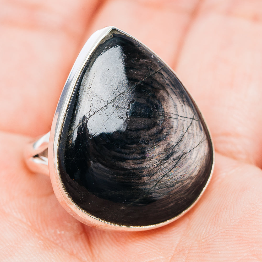 Premium Hypersthene Ring Size 8.75 (.925 Sterling Silver)