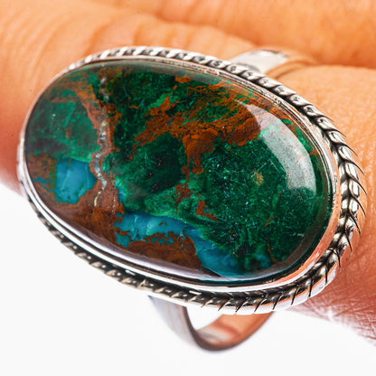 Large Malachite Ring Size 12.5 (925 Sterling Silver) R142363