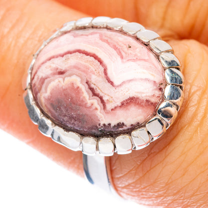 Rhodochrosite Ring Size 7.75 (925 Sterling Silver) R1924