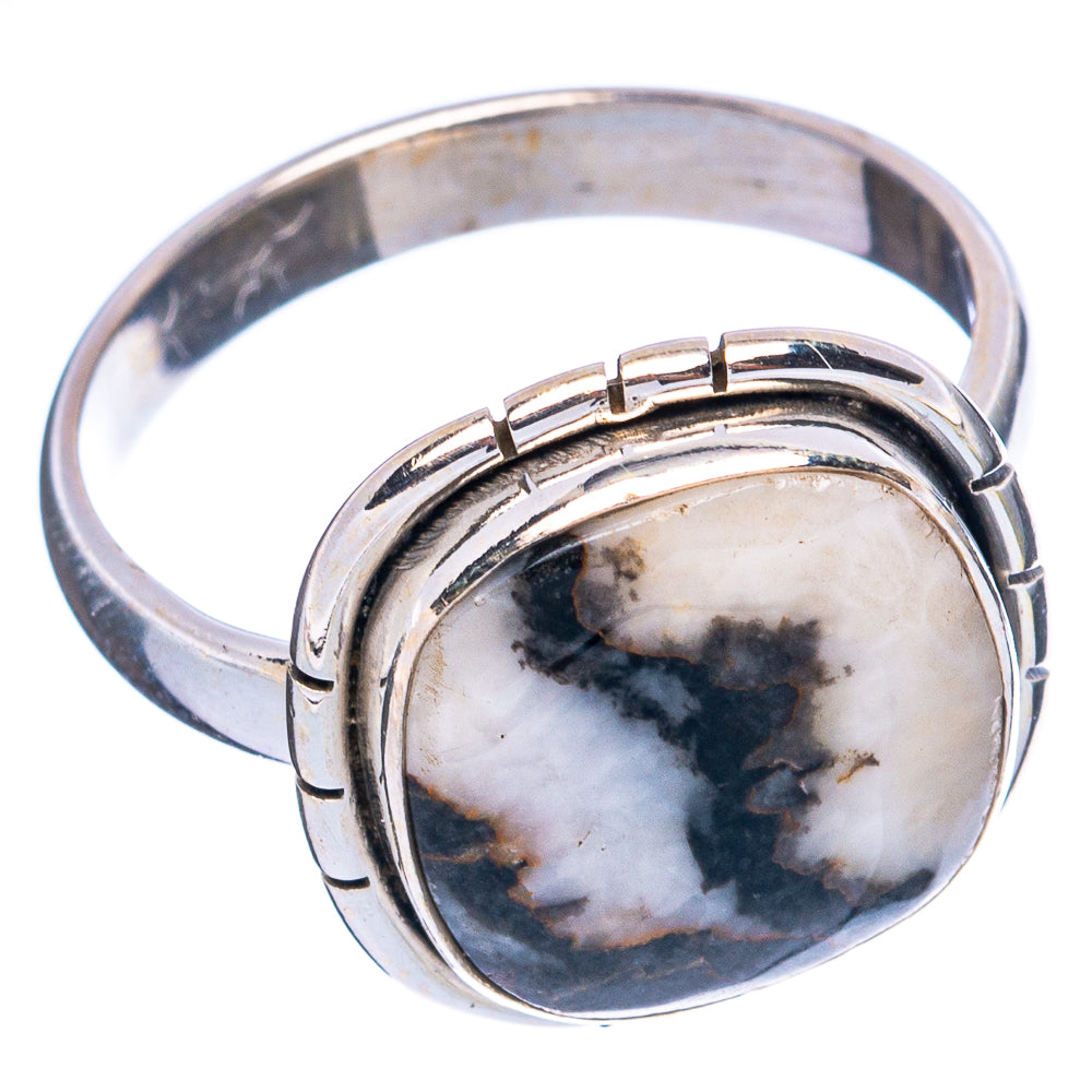 Zebra Jasper Ring Size 8 (925 Sterling Silver) R4935