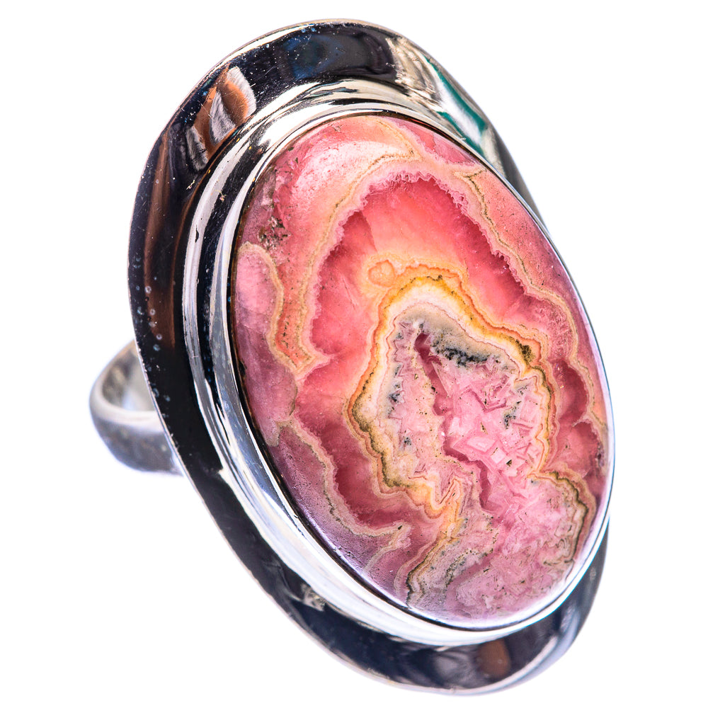 Large Rhodochrosite Ring Size 8 (925 Sterling Silver) R143039