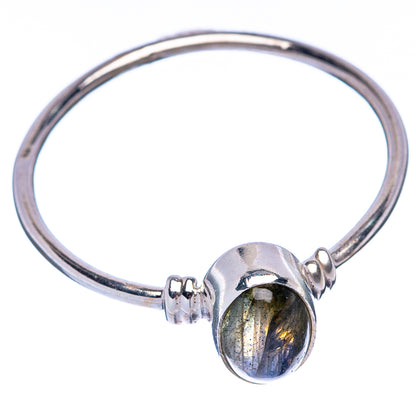 Labradorite Dainty Ring Size 9.5 (925 Sterling Silver) R145026