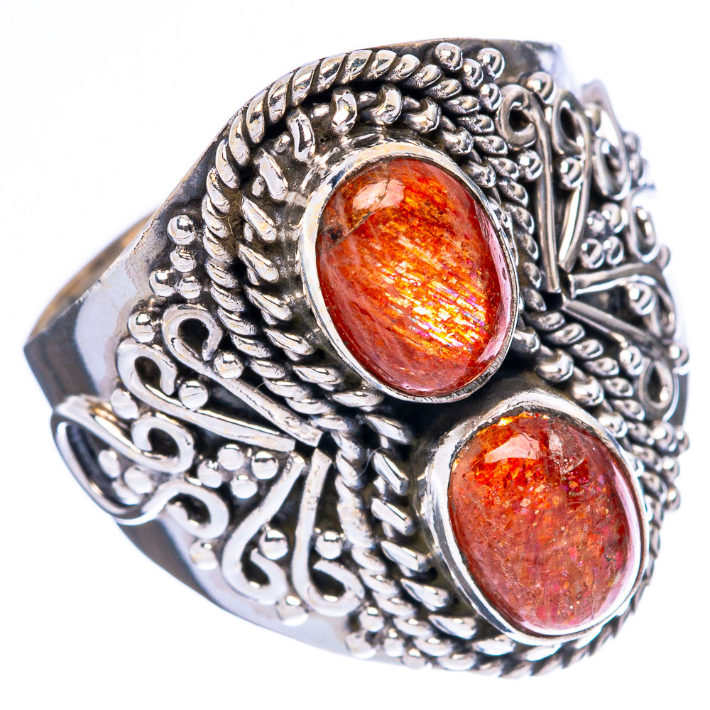 Sunstone Ring Size 8.75 (925 Sterling Silver) R4222