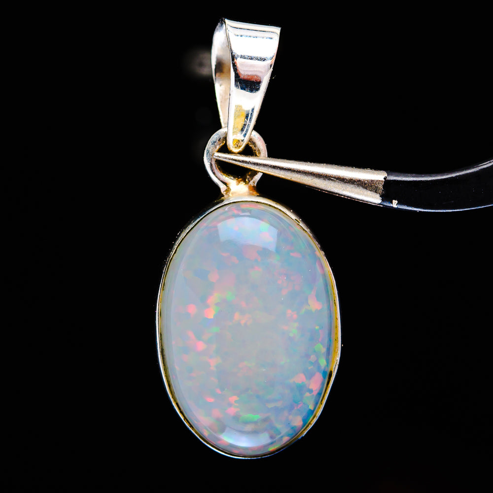Premium Ethiopian Opal Pendant 1 1/8" (.925 Sterling Silver)