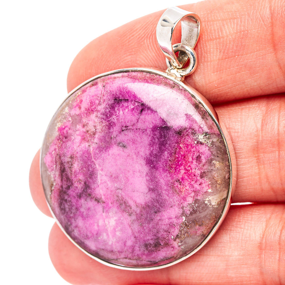 Premium Cobalto Calcite Pendant 1 5/8" (.925 Sterling Silver)