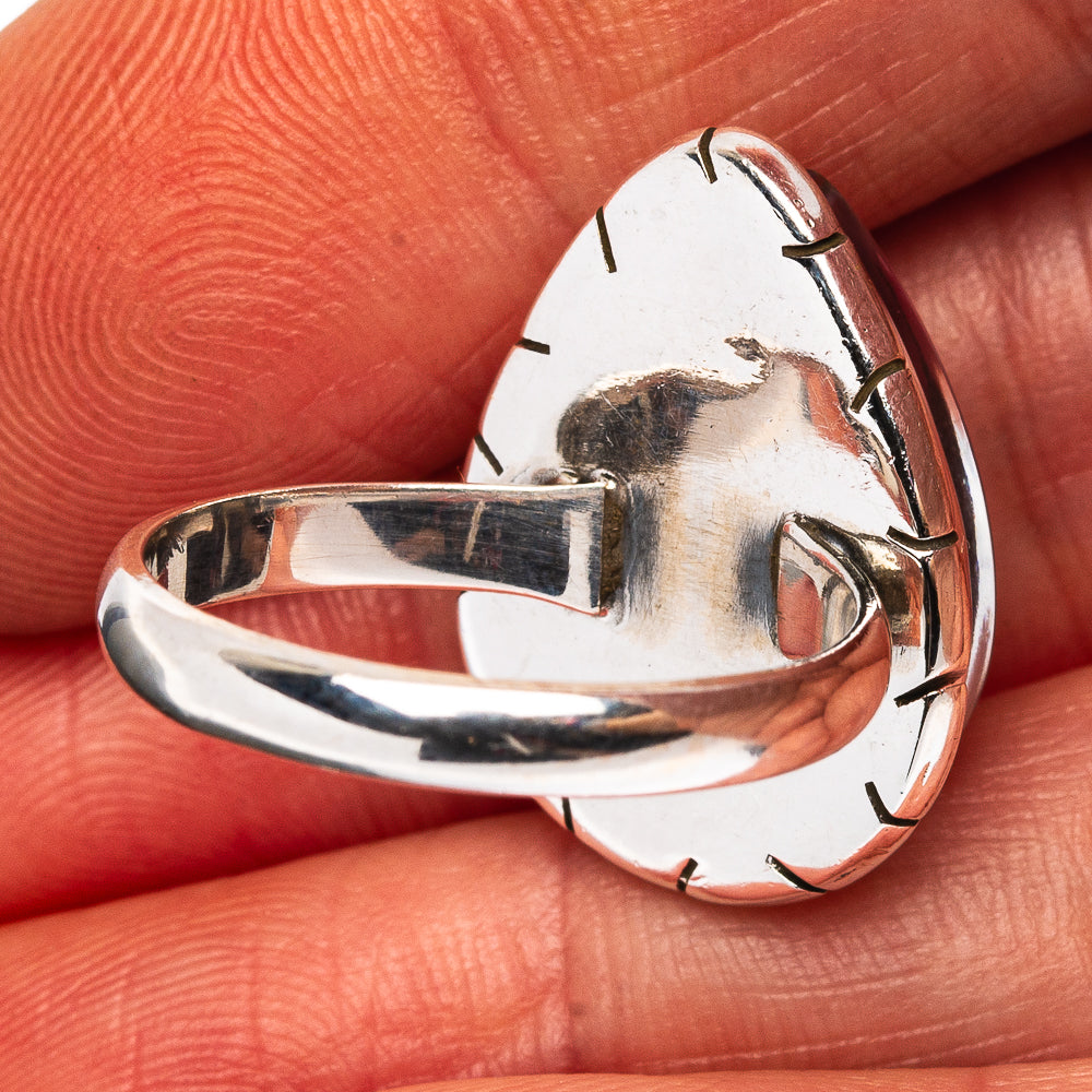 Pink Triplet Opal Ring Size 7.75 (.925 Sterling Silver)