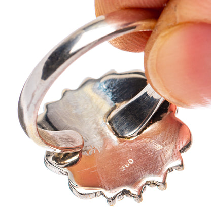 Rare Sonoran Gold Turquoise Ring Size 8.5 (925 Sterling Silver) R8579