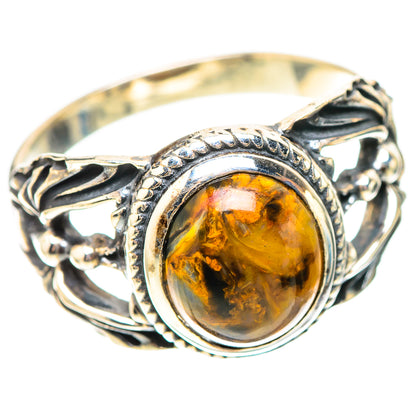 Golden Pietersite Ring Size 10 (925 Sterling Silver) RING138712