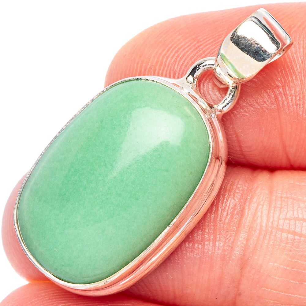 Chrysoprase Pendant 1 1/4" (925 Sterling Silver) P44294