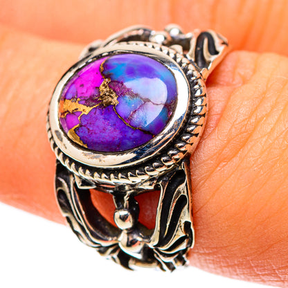 Purple Copper Composite Turquoise Ring Size 7.25 (925 Sterling Silver) RING138334