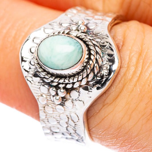 Larimar Ring Size 7 (925 Sterling Silver) R3788