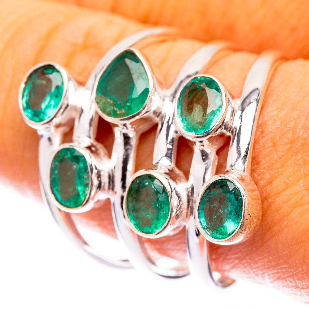 Zambian Emerald Ring Size 9.75 (925 Sterling Silver) R141510