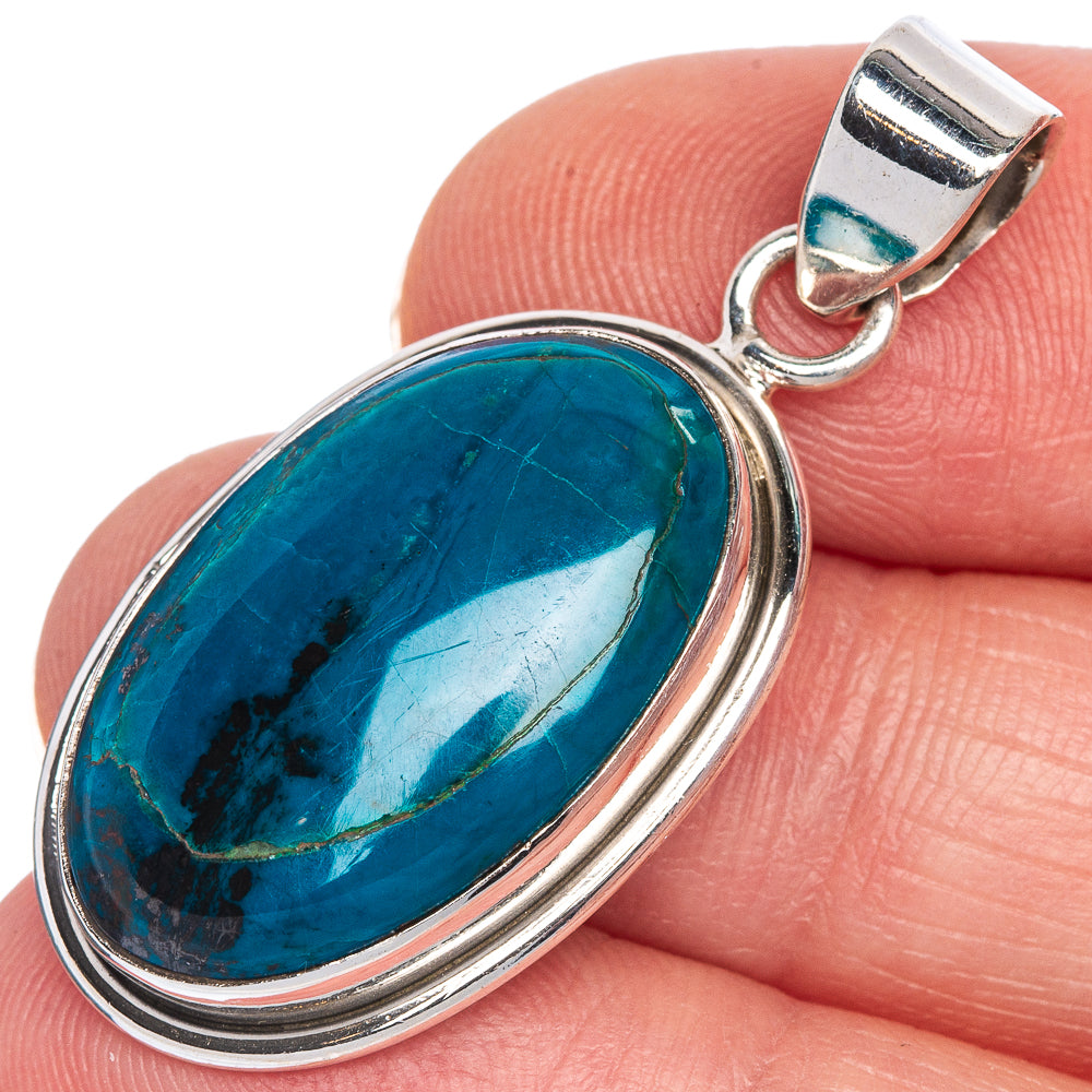 Shattuckite Pendant 1 1/2" (925 Sterling Silver) P40754