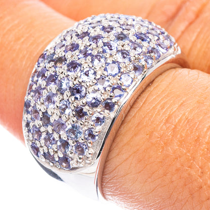 Rare Premium Faceted Tanzanite Ring Size 7.5 (.925 Sterling Silver)