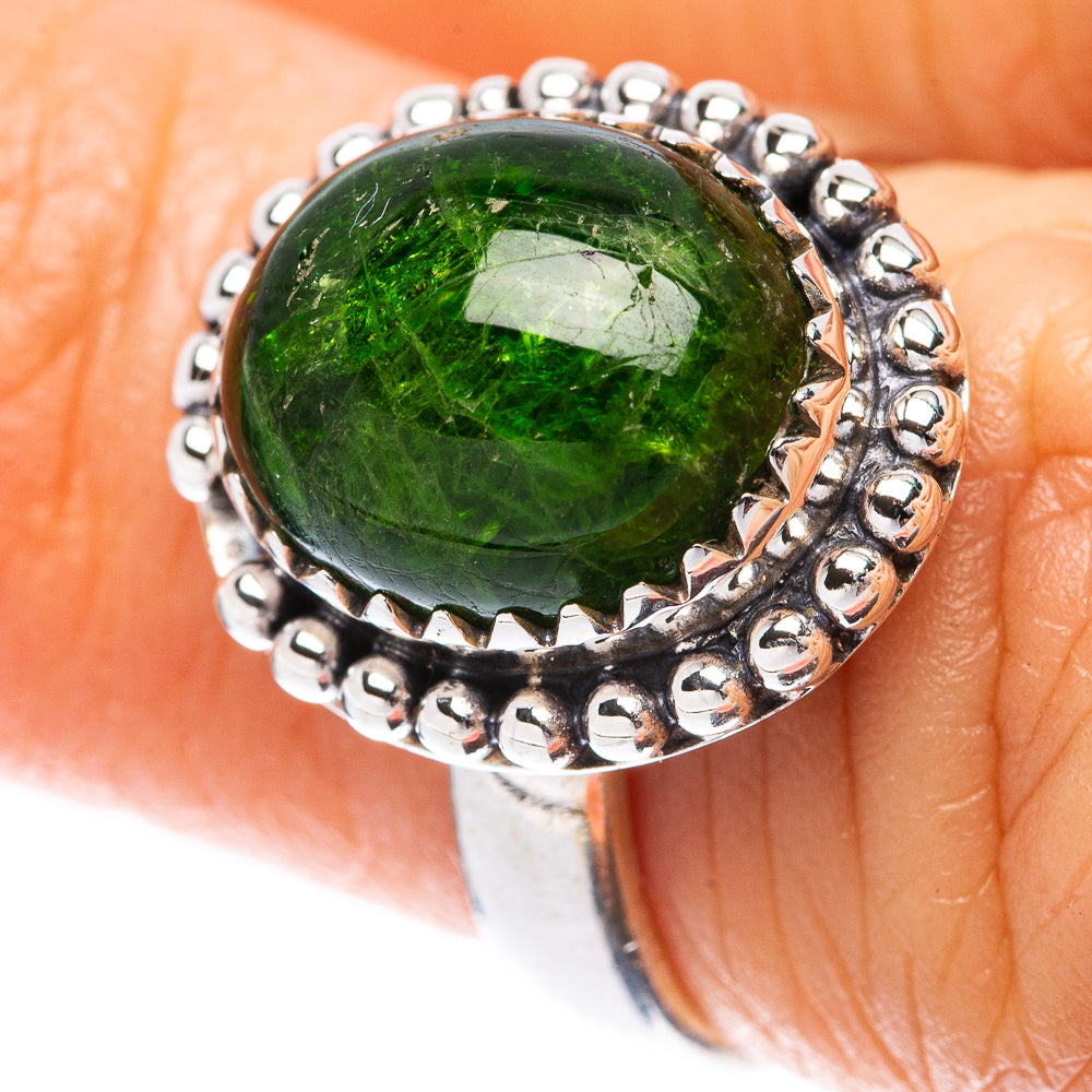 Chrome Diopside Ring Size 6.25 (925 Sterling Silver) R2146