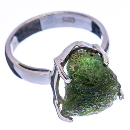 Rare Czech Moldavite Ring Size 6 (925 Sterling Silver) R146680