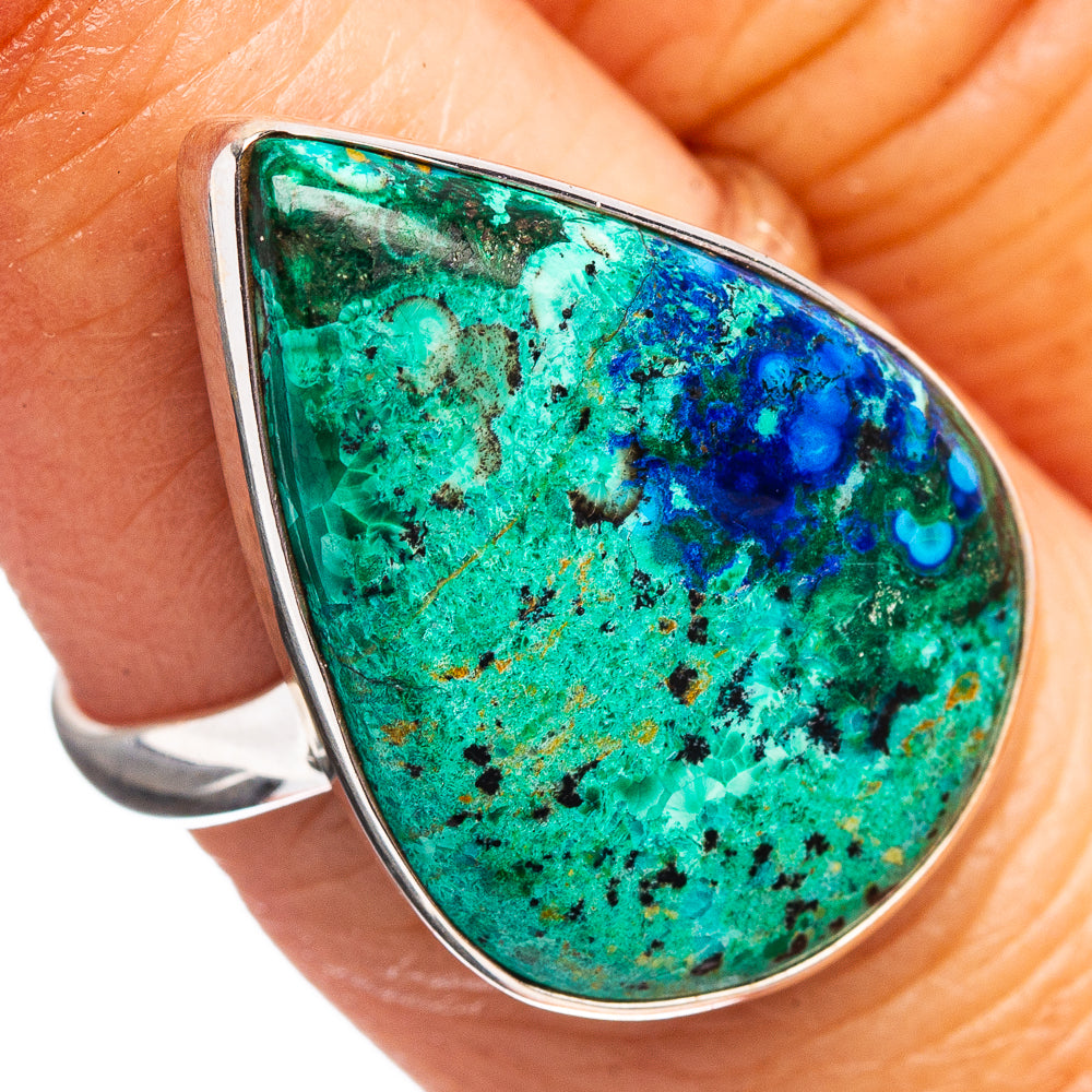Premium Bluebird Azurite Ring Size 7 (.925 Sterling Silver)