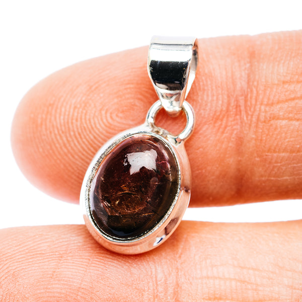 Premium Pink Tourmaline Pendant 7/8" (.925 Sterling Silver)