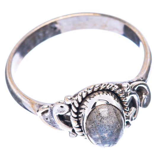 Labradorite Dainty Ring Size 6.75 (925 Sterling Silver) R5819