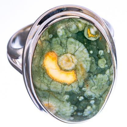 Rainforest Jasper Ring Size 6 (925 Sterling Silver) R1425
