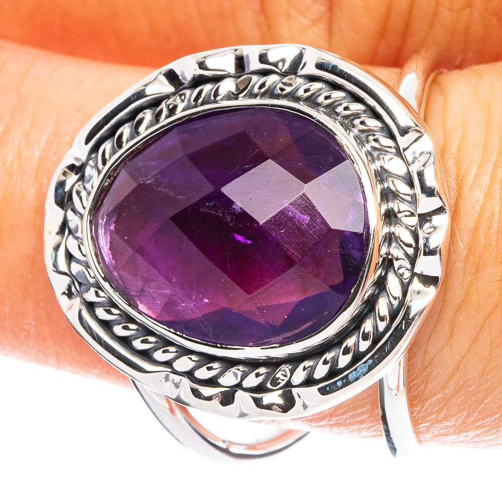 Amethyst 925 Sterling Silver Premium Ring Size 7.75 (925 Sterling Silver) R6569