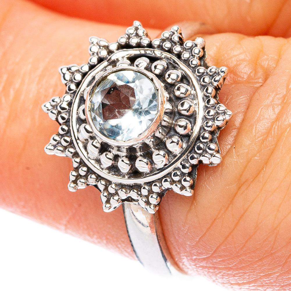 Value Blue Topaz Ring Size 6.75 (925 Sterling Silver) R3345