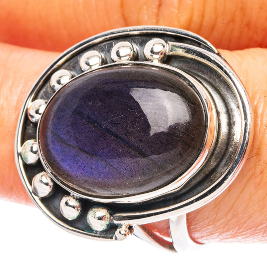 Labradorite 925 Sterling Silver Ring Size 8.5 (925 Sterling Silver) R6272