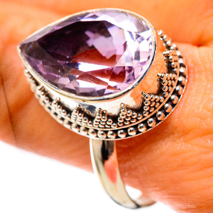 Faceted Pink Amethyst 925 Sterling Silver Ring Size 10.75 (925 Sterling Silver) RING139404