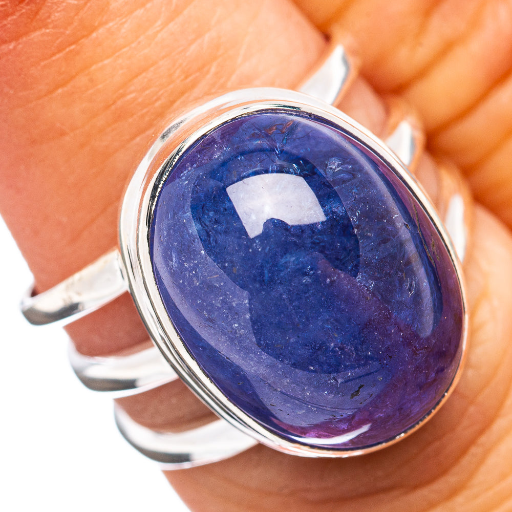 Premium 20ct Tanzanite Ring Size 6.75 (.925 Sterling Silver)