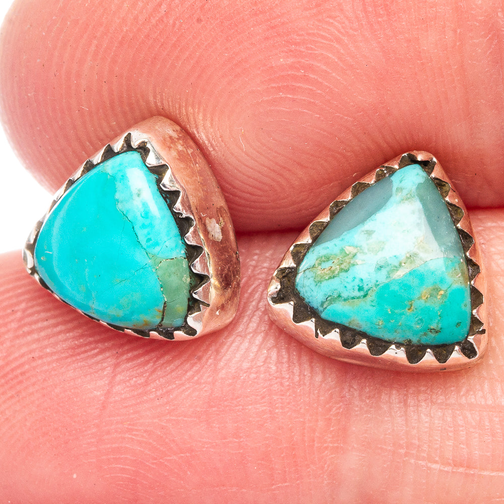 Chrysocolla Earrings 3/8" (925 Sterling Silver) E433498