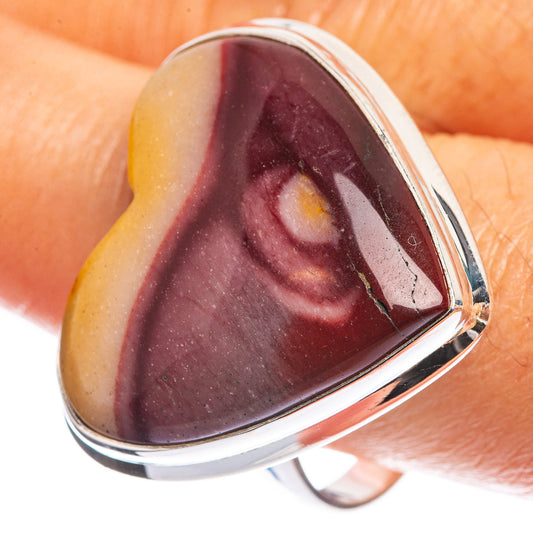 Large Mookaite 925 Sterling Silver Ring Size 11