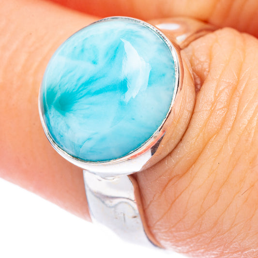 Larimar Ring Size 6.75 (925 Sterling Silver) R1740
