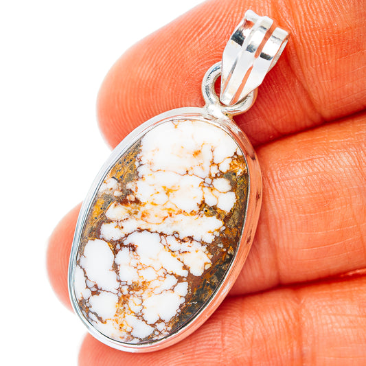 Wild Horse Jasper Pendant 1 1/2" (.925 Sterling Silver)
