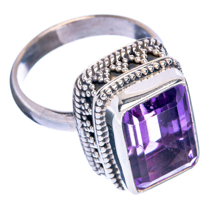 Faceted Amethyst Ring Size 7 (925 Sterling Silver) R144484
